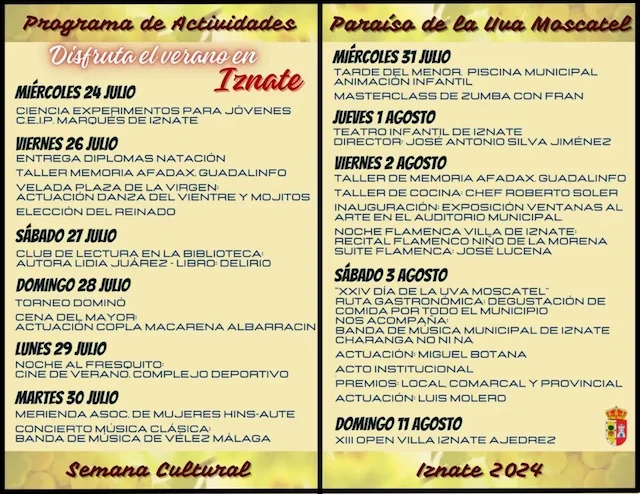 día de la uva moscatel iznate 2025 Ajoblanco Amelia